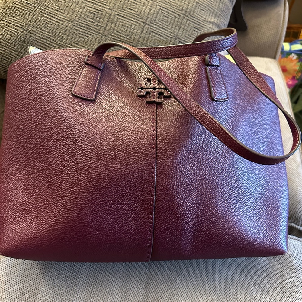 Tory Butch McGraw Tote in Claret